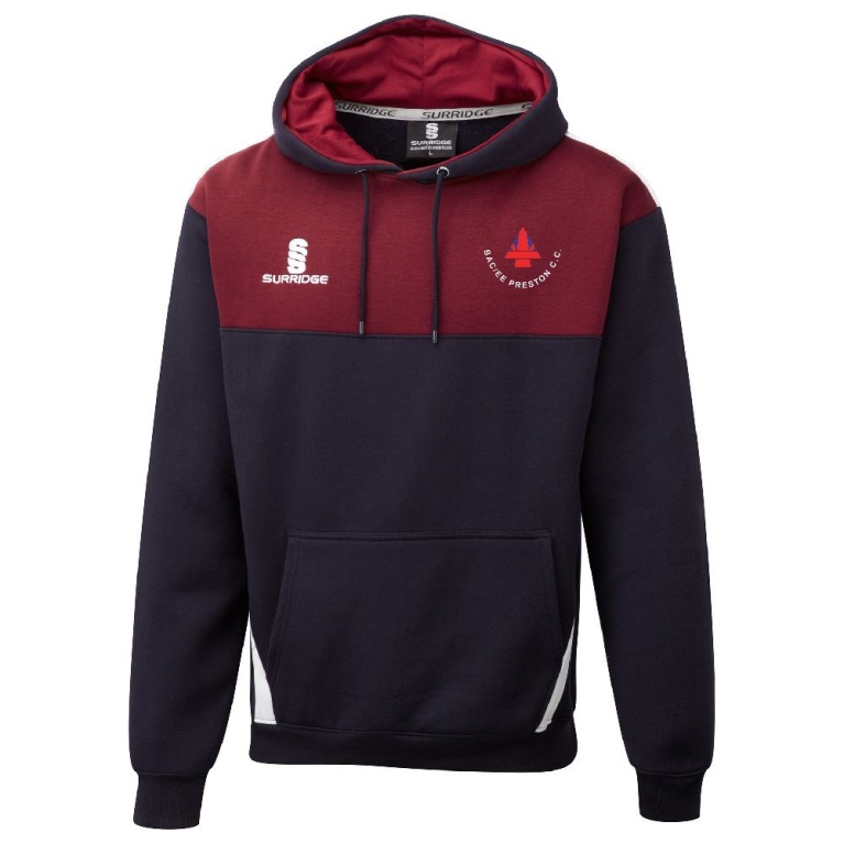 BAC-EE Preston CC Blade Hoody : Navy / Maroon / White